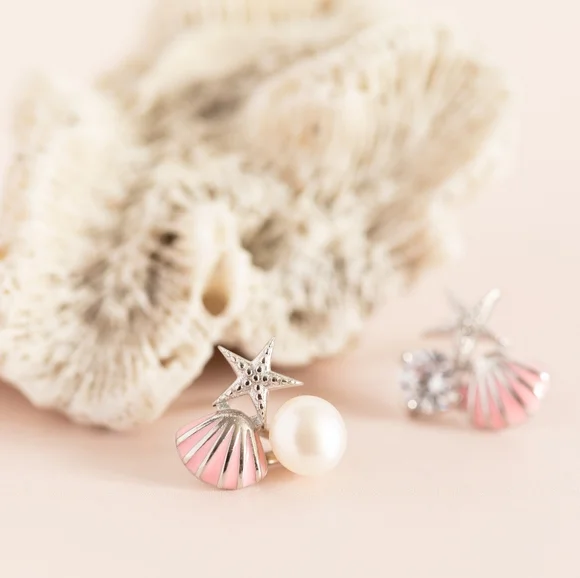 Ocean Treasures Studs (S925) - Only 3 left! - Picture 3 of 7
